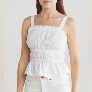 Smocked Peasant Tank